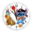 stitch Halloween Thanksgiving Cute Round Digital Wall Clock 12inch30cm