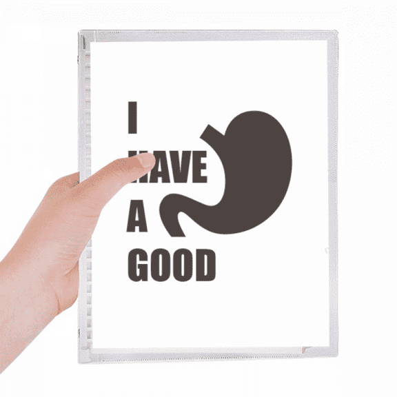 stomach good body lucky food notebook loose diary refillable journal statiry