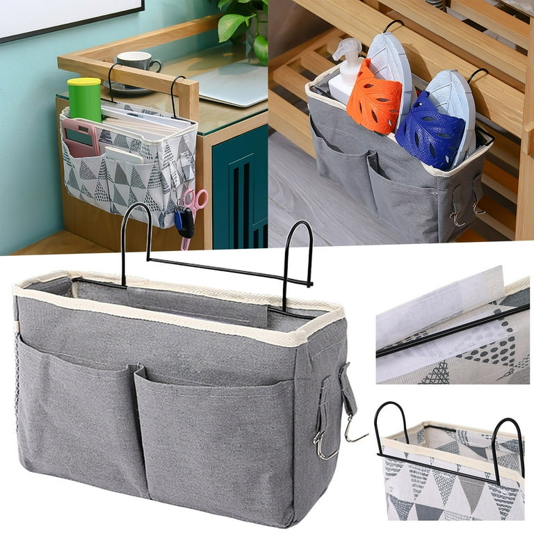 storage bags gallon size ziploc storage bags for clothes Bedding Dormitory Storage Bedside Hanging Basket Student Dorm Room Bag Home Cotton Linen Fabric Walmart