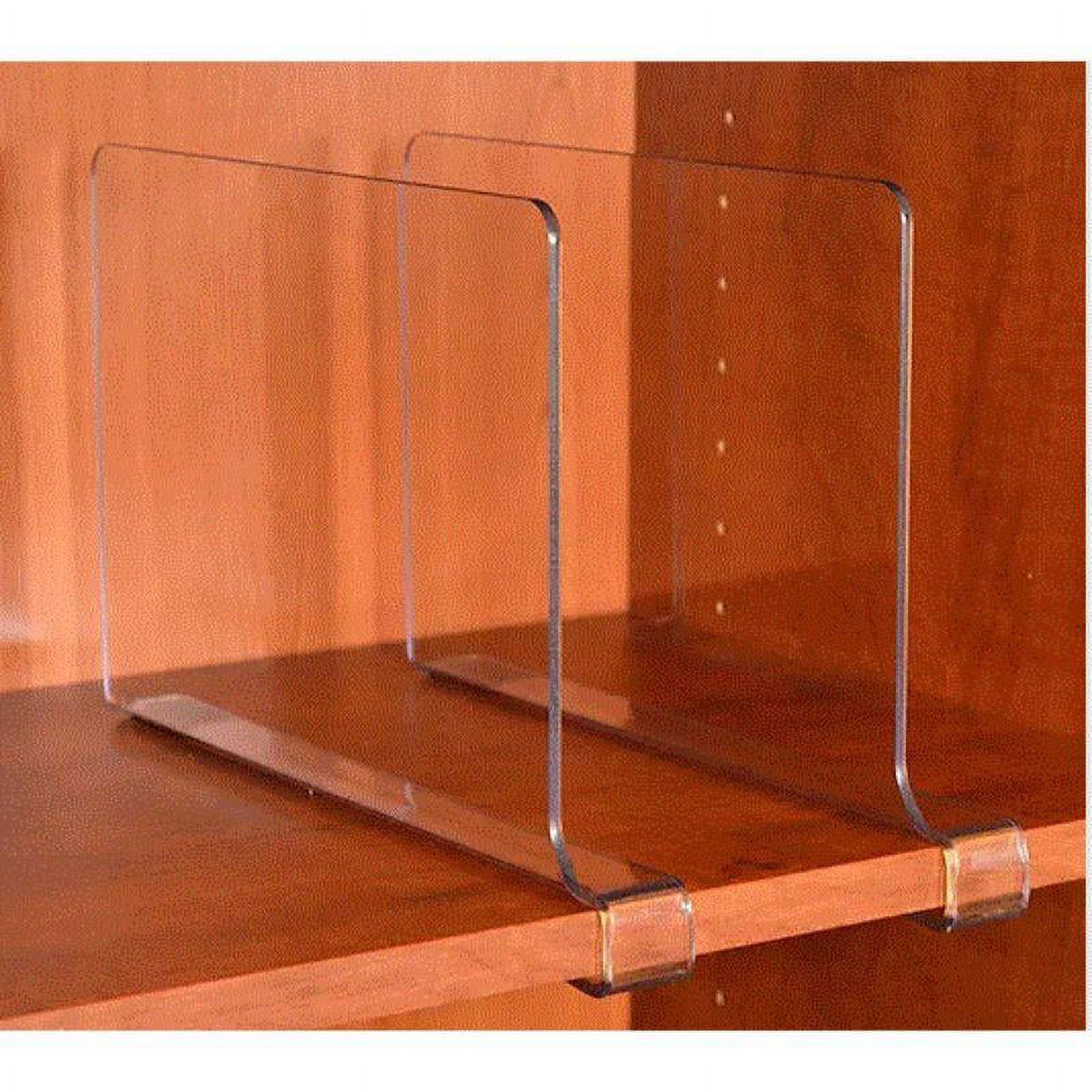 storageaid closetmate beautiful 4 pack acrylic shelf dividers