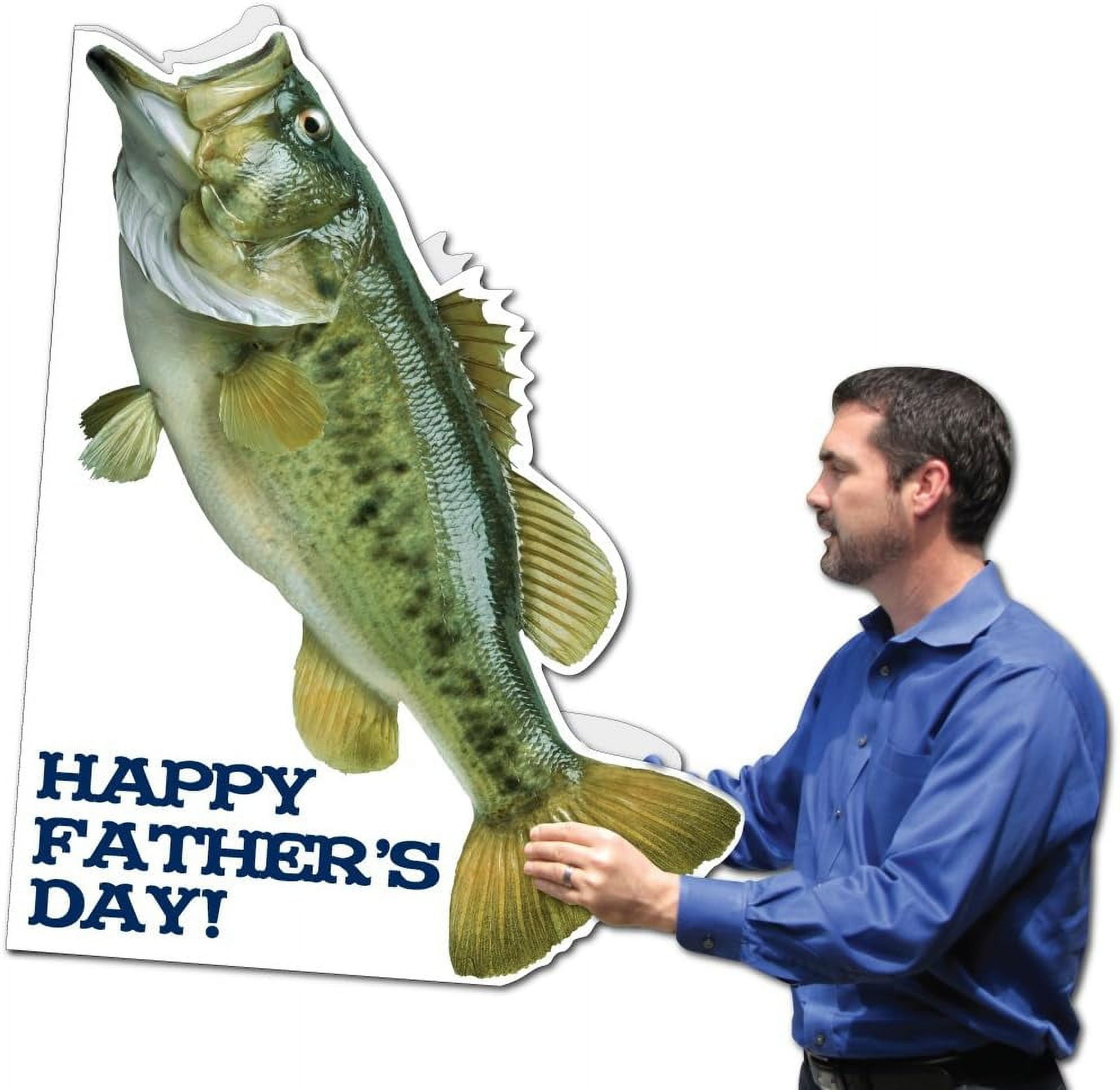 store Jumbo Greeting Cards Giant Father's Day Card With Envelope, Fish