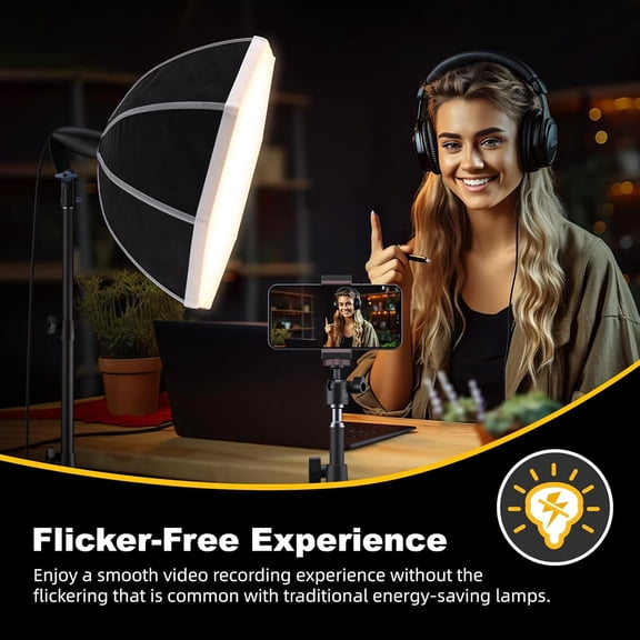 store Softbox Photography Lighting Kit with Professional 85W LED Bulbs, Studio Lights for Photography/Video Recording/Live Streaming (20" Octagonal Softbox Lighting Kit)