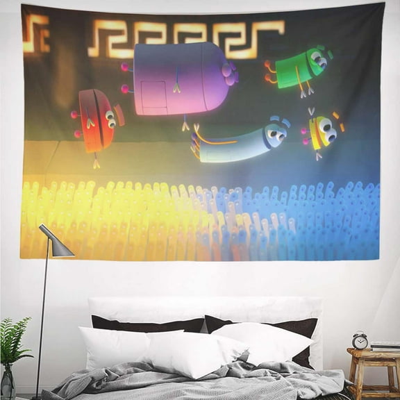 storybots Tapestry Gift Wall Hanging Backdrop for Room Bedroom Girls Fans Background Banner Party Birthday Supplies Decor