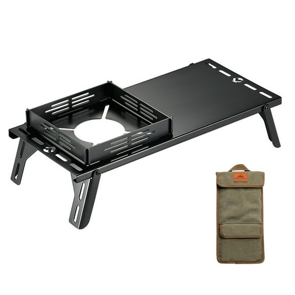 stove table,Stove Table Stainless Steel Camp Tables Portable Twirltide Huiop Bortt Stainless Twirltide Huiop Black with ti plated