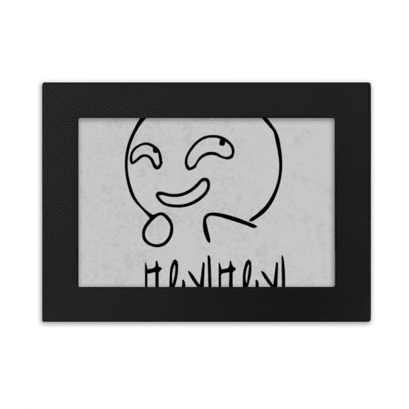 strange sle black cute chat fdesktop photo frame ornaments picture art painting