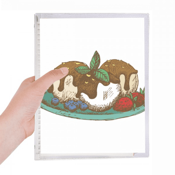 strawberry chote ice ball notebook loose diary refillable journal statiry