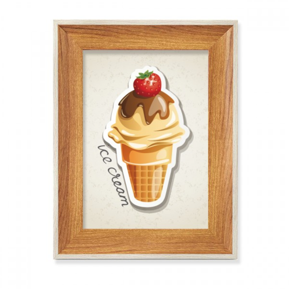 strawberry chote sweet ice c desktop wooden photo frame display picture art painting multiple sets