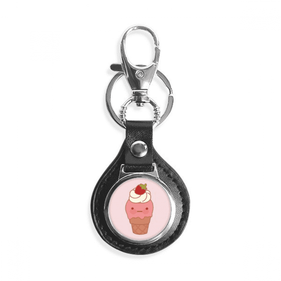 strawberry expression ice key link chain keyholder finder hook metal