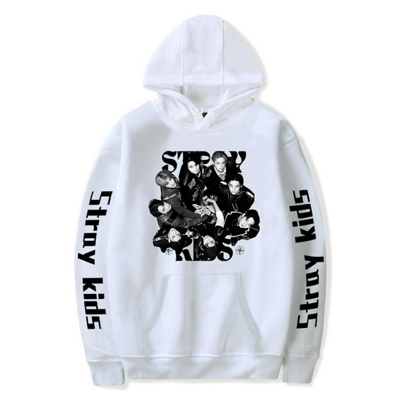 stray Kids Hoodie Merch unisex long sleeved retro casual sports pullover streetwear