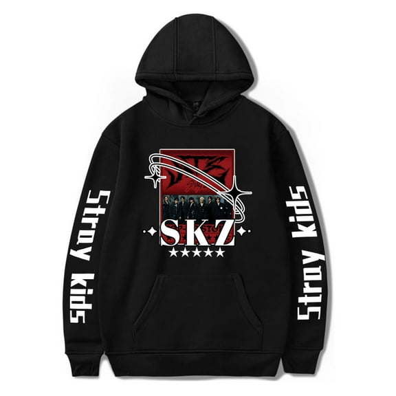 stray Kids Hoodie Merch unisex long sleeved retro casual sports pullover streetwear
