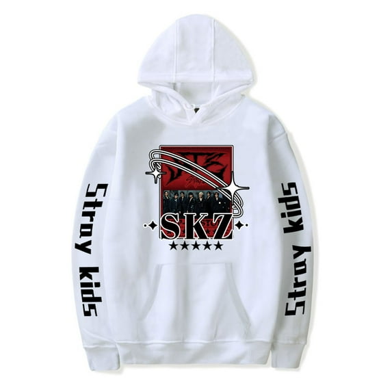 stray Kids Merch hooded sweatshirt for men and women, fashionable long sleeved casual pullover sports hooded sweatshirt
