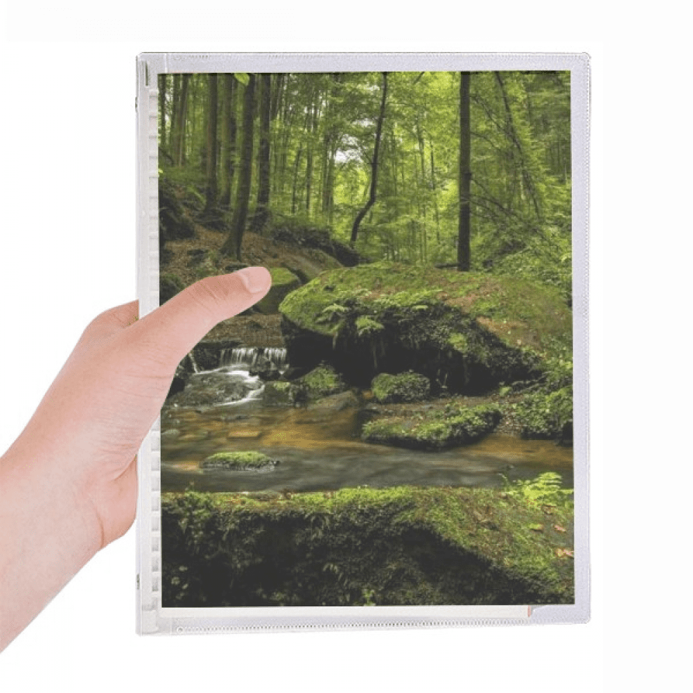 stream green ry science nature scenery notebook loose diary refillable journal statiry