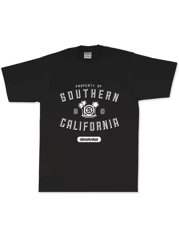 streetwise SC ATHLETIC Graphic T-Shirt Black & Gray M-5XL