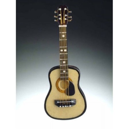 string guitar with pick guard miniature replica magnet, 4 inch