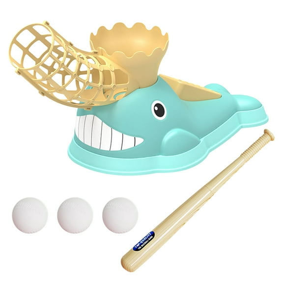 strola Outdoor Toys,Children's Baseball Toy Set Ball Indoor And Outdoor Parent-child Interactive Sports Catapult Boys And Girls 3-6 Years Old,Blue