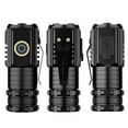 thumbnail image 1 of strola Toys 3 LED Rechargeable Flashlight 2000 Lumens Super Bright Small Tactical Flashlight with Magnetic Tail Cap USB C for Outdoor Camping Hiking Emergency, 1 of 7