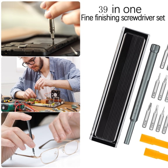strola Toys 39 in 1 Precision Magnetic Screwdriver Set, Quick-Release Bit Holder for Electronics Repair, Phone Laptop Game Console Camera Watch, DIY Household Repair Tool Kit