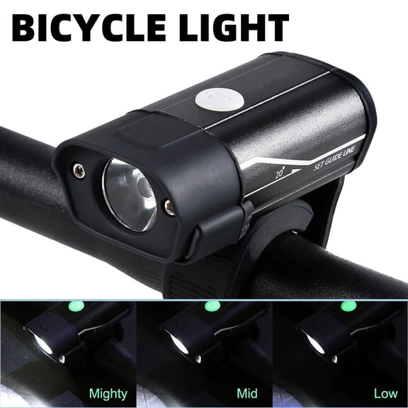 strola Toys Bike Front Light 350 Lumen, USB Rechargeable Bicycle Headlight with 5 Modes, Tool-Free Installation LED Light for Night Riding, Mountain and Road Bikes