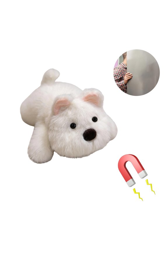 Cute Plush Refrigerator Magnets Kawaii Animal Dolls for Fridge Mini Brooch Pin Plush Toys Soft Polyester Desk Decor Stocking Stuffers Cute Gifts for Friends