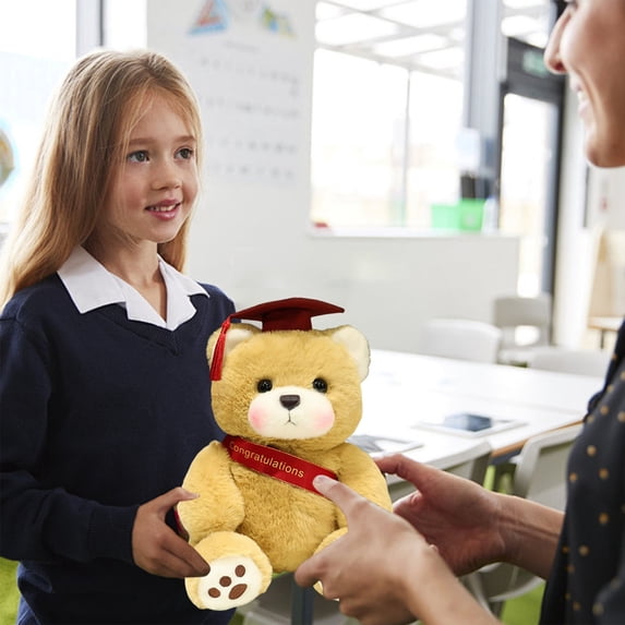 strola Toys Doctor Graduation Bear 2026 Plush Doll with Scroll, PhD Med Sch-ool Graduate Stuffed Animal, Congrats Class of 2026 Gift for Her