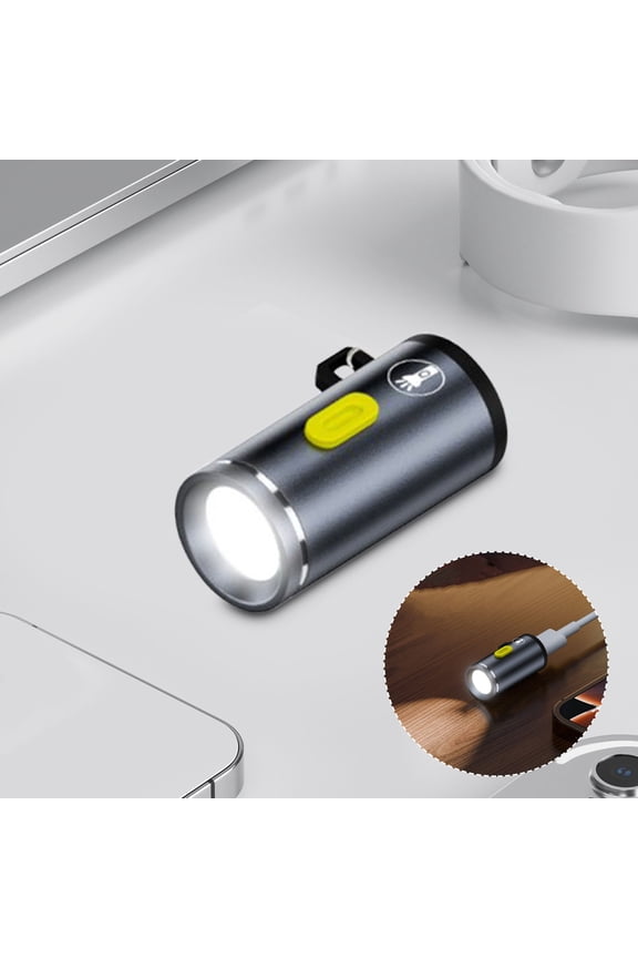Mini Flashlight High Lumens LED Small Rechargeable Flashlight Waterproof Durable Portable Pocket Light for Outdoor Camping Emergency Home Power Outage