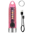 thumbnail image 1 of strola Toys Mini Keychain Flashlight Rechargeable, Small EDC LED Pocket Light with UV, Bright Emergency Keyring Torch for Camping, 1 of 1