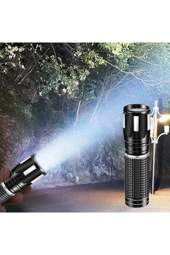 Rechargeable Flashlight Pocket Sized, Mini EDC Flash Light High Lumens, USB-C Small Torch 37g Ultra Light for Camping Hiking Emergency Gear