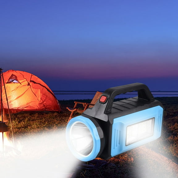 strola Toys Solar Rechargeable Handheld Spotlight, 2 in 1 Camping Lantern with Power Bank, Super Bright Flashlight for Emergency