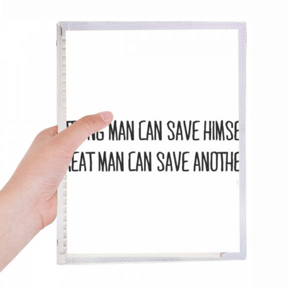 strong or great man description notebook loose diary refillable journal statiry