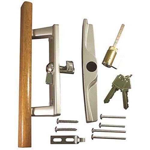 strybuc industries 13-104k patio door lock and handle aluminum with key lock