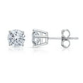 thumbnail image 1 of 3/4 Carat Total Weight (cttw) Diamond Studs - 14K White Gold Earrings for Women, 1 of 5