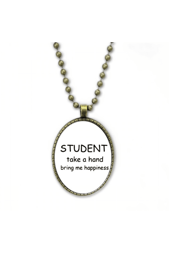 student take a hand b me happiness necklace vintage chain bead pendant jewelry collection