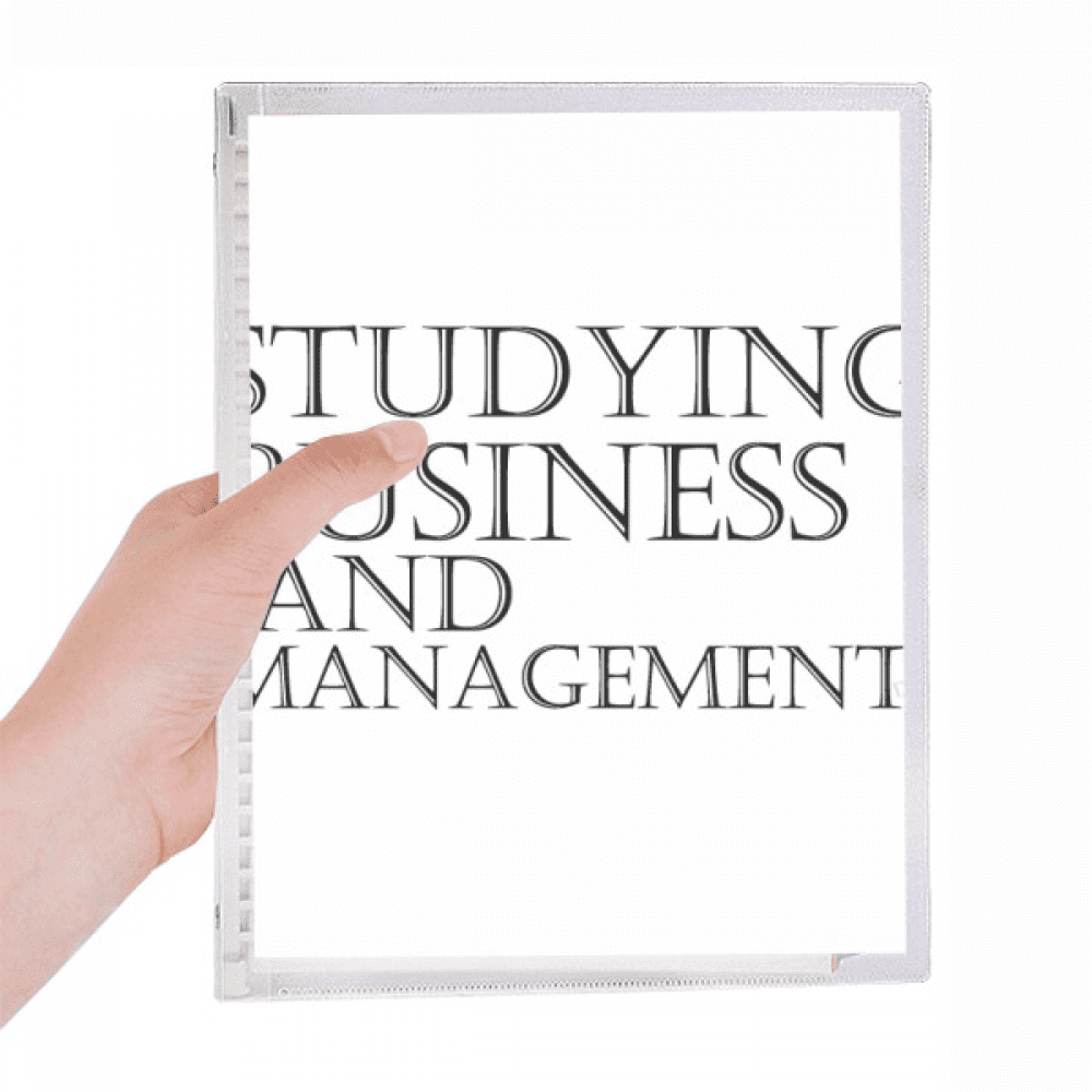 studying business and management notebook loose diary refillable journal statiry