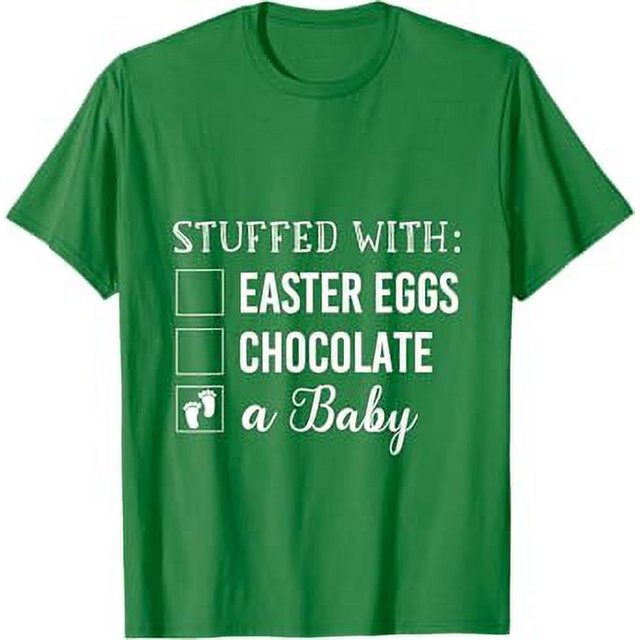 stuffed with a baby easter pregnancy announcement eggspectin TShirt
