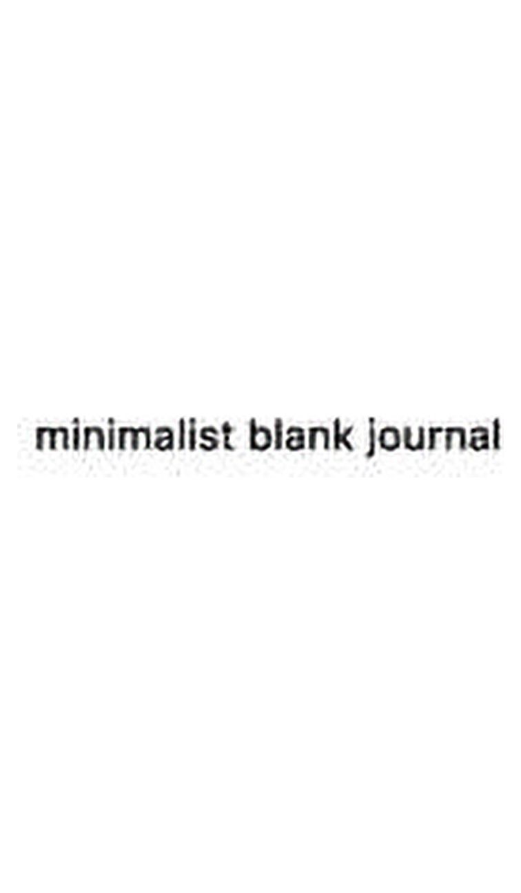 stunning minimalist blank Page Journal sir Michael Huhn designer edition:  minimalist blank page journal (Hardcover) 
