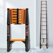 stusgo 16.7FT Telescoping Ladders, 5.1M Carbon Steel Extension Ladder, Heavy Duty 330lbs Capacity