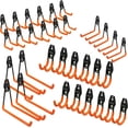 thumbnail image 1 of stusgo 32 Pack Garage Hooks Heavy Duty, Utility Steel Garage Storage Hooks, Wall Mount Tool Organizer with Anti-Slip Coating for Garden Tools, Ladders, Bulky Items and More Equipment (Orange), 1 of 7