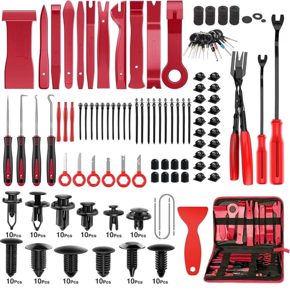 stusgo 330Pcs Car Trim Removal Tool, Auto Push Pin Bumper Retainer Clip Set, Fastener Terminal Remover, Adhesive Cable Clips Pry Tool Repair Kit, Car Panel Radio Dashboard Removal Auto Clip Pliers