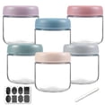 thumbnail image 1 of stusgo 6 Pack 12 Oz Glass Overnight Oats Containers with Lids, Glass Overnight Oats Jars, 1 of 7