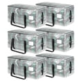 thumbnail image 1 of stusgo 6 Pack Extra Large Moving Bags Heavy Duty with Zippers & Carrying Handles, Moving Boxes Alternative, Packing Supplies, Large Storage Bags Totes for Space Saving(Transparent), 1 of 9