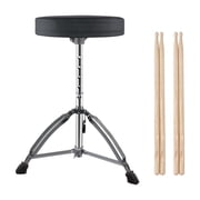 stusgo Drum Throne Heavy Duty - 40-58cm Height Adjustable, Padded Seat Drummer Stool