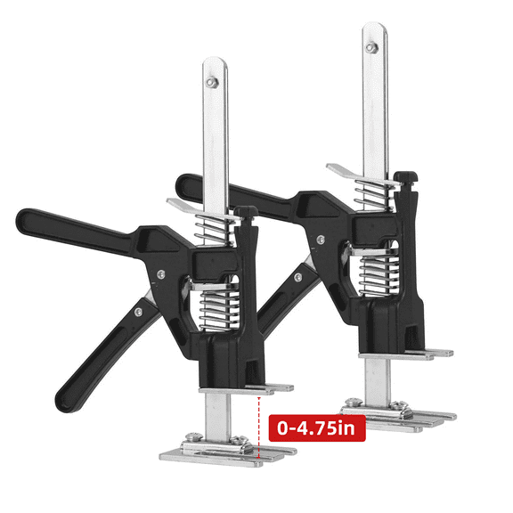 stusgo hand tool lifting device 4.7 In Lever Arm furniture jack lifter tool，Multi-Function Height arm jack lifting tool,Door Panel,Cabinet Jack Board Lifter Weight 330lb, lift range 4.7in