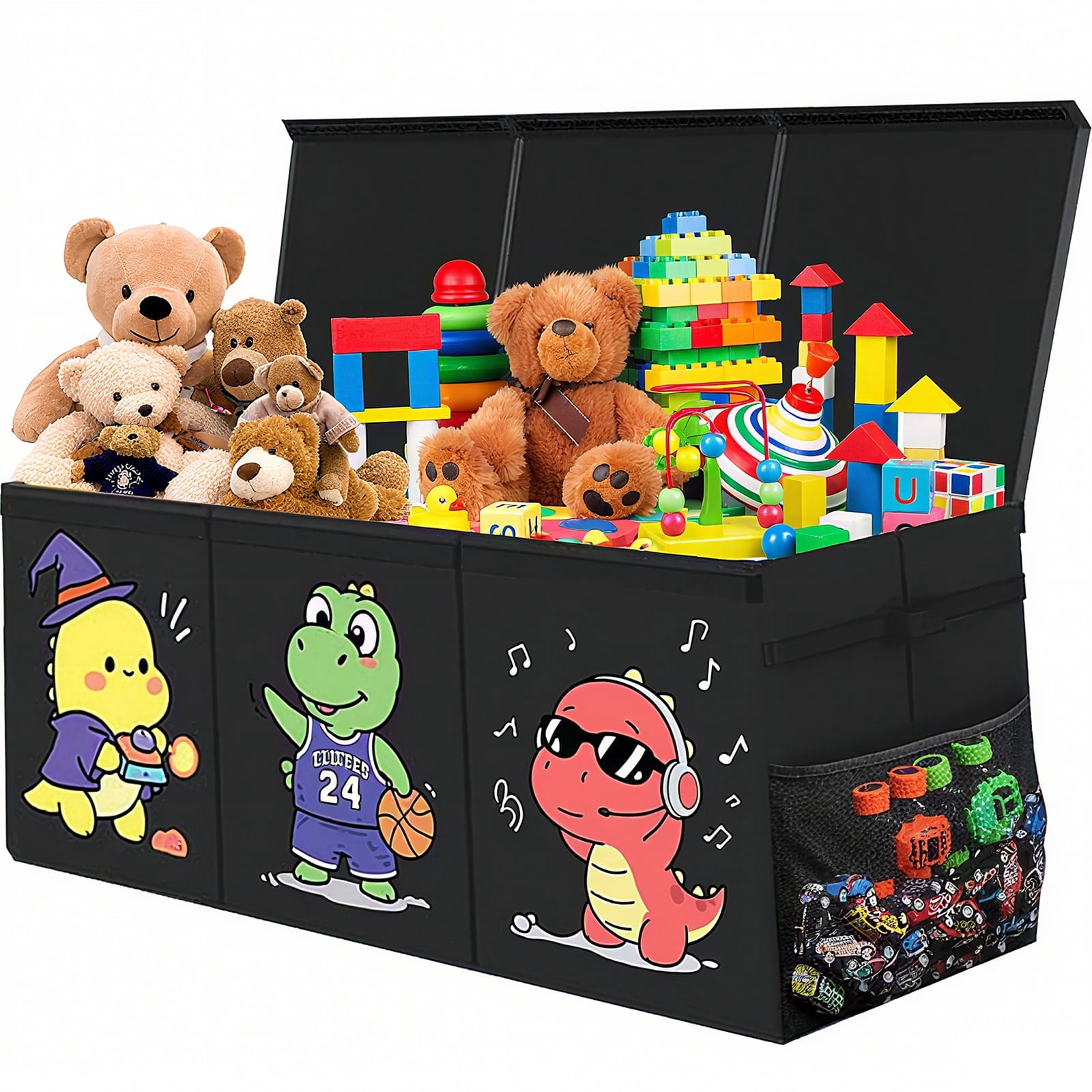 Toy Box Store stusgo Toy Boxes for Kids, Large Collapsible Storage Bins for Toys,Toy ...