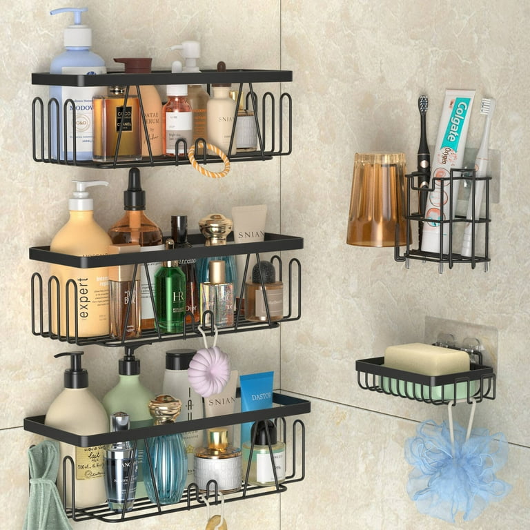 Bathroom Shower Shelf, Wall Shower Caddy Shelf Non Drilling