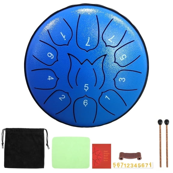 stusgo Steel Tounge Drum 6 Inch 11 Notes,Handpan Drum for Kids & Adults for Outdoor & Indoor Use