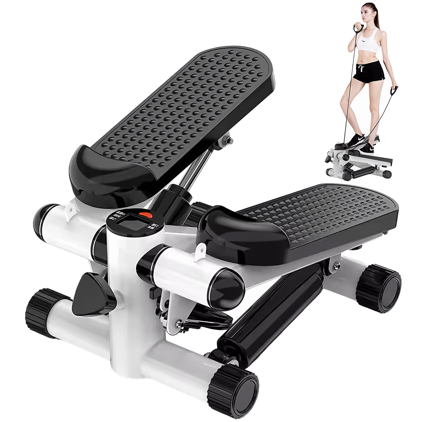 Stusgo Mini Stair Stepper with Display & Bands, Suitable for Home ...