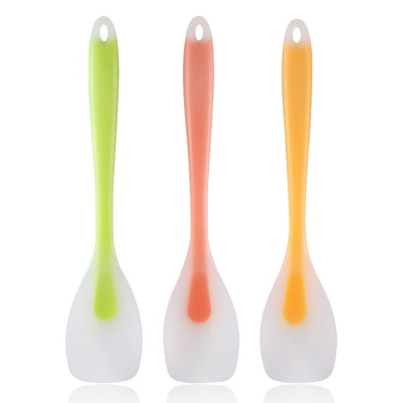 Translucent Silicone Spoon Spatula for Baking and Cooking, Heat Resistant, Dishwasher Safe