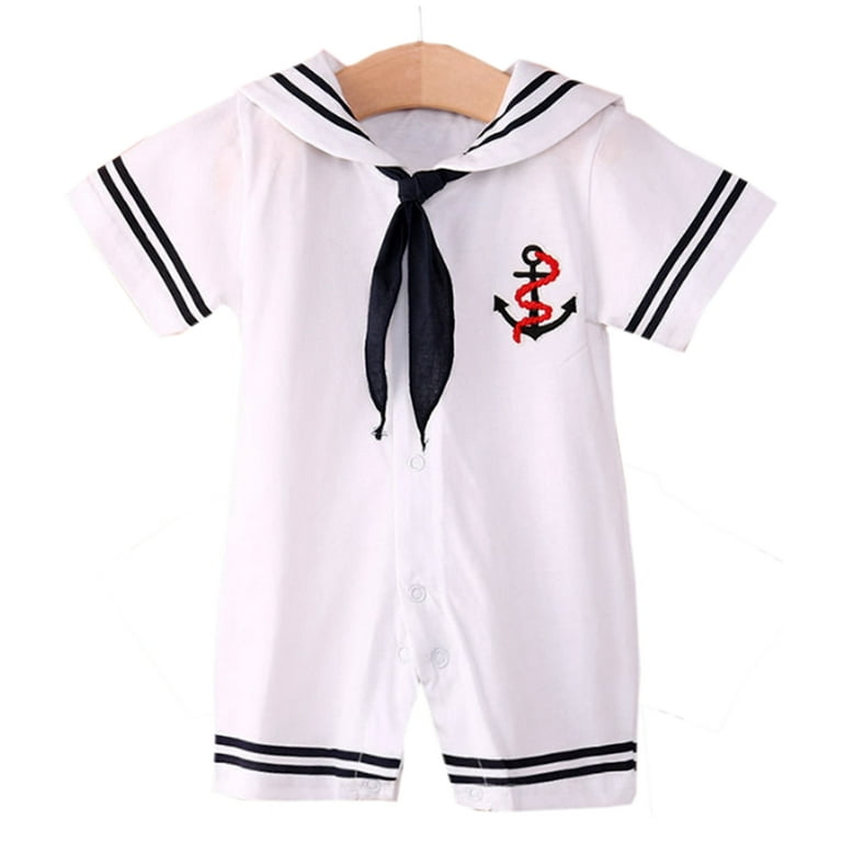Nautical Sailor Romper Stylesilove Baby Boy Marine Sailor Costume