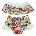 thumbnail image 1 of stylesilove Baby Girls 2 Pcs Summer Cute Off-Shoulder Tank Top Shorts Sunsuit, 1 of 4