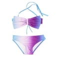 thumbnail image 1 of stylesilove Kids Girl Gradient Bow Bikini Swim Set Beach Swimsuit (3T), 1 of 1